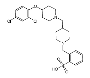 2-[[4-[[4-(2,4-dichlorophenoxy)-1-piperidinyl]methyl]-1-piperidinyl]methyl]benzenesulfonic acid CAS:676518-40-4 manufacturer & supplier