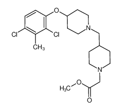 methyl 4-[[4-(2,4-dichloro-3-methylphenoxy)-1-piperidinyl]methyl]-1-piperidineacetate CAS:676518-42-6 manufacturer & supplier