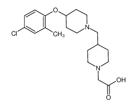 4-[[4-(4-chloro-2-methylphenoxy)-1-piperidinyl]methyl]-1-piperidineacetic acid CAS:676518-51-7 manufacturer & supplier