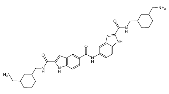 1H-indole-2,5-dicarboxylic acid 2-[(3-aminomethyl-cyclohexylmethyl)-amide] 5-({2-[(3-aminomethyl-cyclohexylmethyl)-carbamoyl]-1H-indol-5-yl}-amide) CAS:676523-39-0 manufacturer & supplier