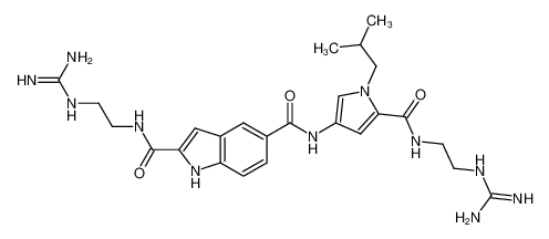 1H-indole-2,5-dicarboxylic acid 2-[(2-guanidino-ethyl)-amide] 5-{[5-(2-guanidino-ethylcarbamoyl)-1-isobutyl-1H-pyrrol-3-yl]-amide} CAS:676523-52-7 manufacturer & supplier