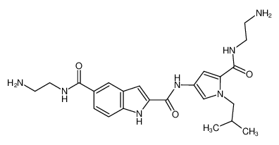 1H-indole-2,5-dicarboxylic acid 5-[(2-amino-ethyl)-amide] 2-{[5-(2-amino-ethylcarbamoyl)-1-isobutyl-1H-pyrrol-3-yl]-amide} CAS:676523-94-7 manufacturer & supplier