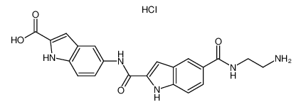 5-{[5-(2-amino-ethylcarbamoyl)-1H-indole-2-carbonyl]-amino}-1H-indole-2-carboxylic acid hydrochloride CAS:676523-99-2 manufacturer & supplier