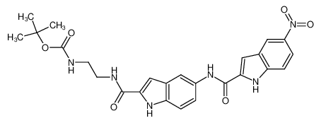 [2-({5-[(5-Nitro-1H-indole-2-carbonyl)-amino]-1H-indole-2-carbonyl}-amino)-ethyl]-carbamic acid tert-butyl ester CAS:676524-21-3 manufacturer & supplier