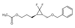 rel-3-((1R,3S)-3-((benzyloxy)methyl)-2,2-difluorocyclopropyl)propyl acetate CAS:676527-04-1 manufacturer & supplier