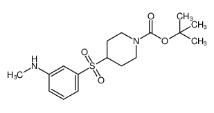 tert-butyl 4-((3-(methylamino)phenyl)sulfonyl)piperidine-1-carboxylate CAS:676527-64-3 manufacturer & supplier