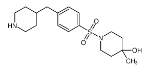 4-Piperidinol, 4-methyl-1-[[4-(4-piperidinylmethyl)phenyl]sulfonyl]- CAS:676528-38-4 manufacturer & supplier