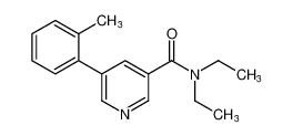 3-Pyridinecarboxamide, N,N-diethyl-5-(2-methylphenyl)- CAS:676532-71-1 manufacturer & supplier