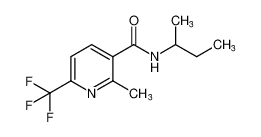 3-Pyridinecarboxamide, 2-methyl-N-(1-methylpropyl)-6-(trifluoromethyl)- CAS:676533-84-9 manufacturer & supplier