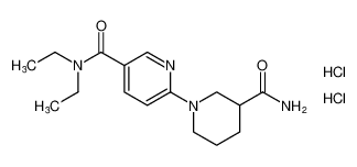 6-(3-carbamoylpiperidin-1-yl)-N,N-diethylnicotinamide dihydrochloride CAS:676536-29-1 manufacturer & supplier