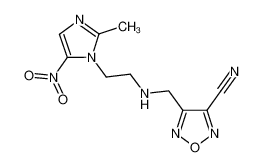 4-(((2-(2-methyl-5-nitro-1H-imidazol-1-yl)ethyl)amino)methyl)-1,2,5-oxadiazole-3-carbonitrile CAS:676539-89-2 manufacturer & supplier