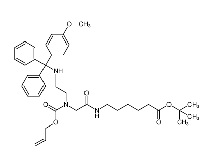 tert-butyl 6-(2-(((allyloxy)carbonyl)(2-(((4-methoxyphenyl)diphenylmethyl)amino)ethyl)amino)acetamido)hexanoate CAS:676555-73-0 manufacturer & supplier