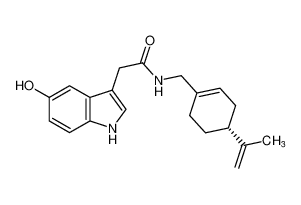 (R)-2-(5-hydroxy-1H-indol-3-yl)-N-((4-(prop-1-en-2-yl)cyclohex-1-en-1-yl)methyl)acetamide CAS:676555-89-8 manufacturer & supplier