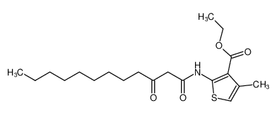 ethyl 4-methyl-2-(3-oxododecanamido)thiophene-3-carboxylate CAS:676556-44-8 manufacturer & supplier