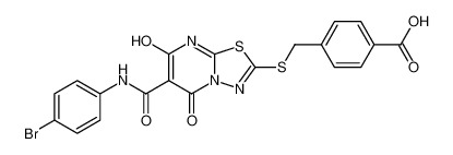 4-(((6-((4-bromophenyl)carbamoyl)-7-hydroxy-5-oxo-5H-[1,3,4]thiadiazolo[3,2-a]pyrimidin-2-yl)thio)methyl)benzoic acid CAS:676557-60-1 manufacturer & supplier