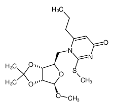 methyl 5-deoxy-5-[2-(methylsulfanyl)-6-propyluracil-1-yl]-2,3-O-isopropylidene-β-D-ribofuranoside CAS:676557-62-3 manufacturer & supplier