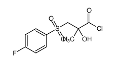 Propanoyl chloride, 3-[(4-fluorophenyl)sulfonyl]-2-hydroxy-2-methyl- CAS:676559-26-5 manufacturer & supplier