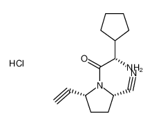 (2S,5R)-1-((2S)-2-amino-2-cyclopentylethanoyl)-5-ethynylpyrrolidine-2-carbonitrile hydrochloride CAS:676559-48-1 manufacturer & supplier