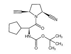 (5R)-1-{(2S)-2-((tert-butoxycarbonyl)amino)-2-cyclopentylethanoyl}-5-ethynyl-L-pyrrolidine-2-carbonitrile CAS:676559-53-8 manufacturer & supplier