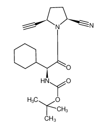 ((2S)-2-((2S,5R)-2-cyano-5-ethynyl-pyrrolidin-1-yl)-1-cyclohexyl-2-oxo-ethyl)-carbamic acid tert-butyl ester CAS:676561-24-3 manufacturer & supplier