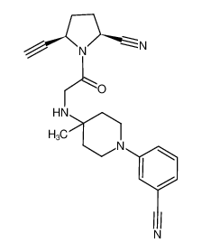 (2S,5R)-1-{N-(1-(3-cyanophenyl)-4-methylpiperidin-4-yl)glycyl}-5-ethynylpyrrolidine-2-carbonitrile CAS:676561-30-1 manufacturer & supplier