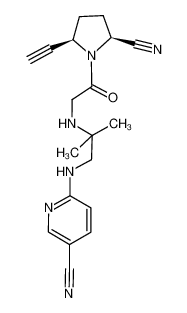 (2S,5R)-1-{N-(1,1-dimethyl-2-(5-cyano-pyridin-2-ylamino)ethyl)glycyl}-5-ethynylpyrrolidine-2-carbonitrile CAS:676561-76-5 manufacturer & supplier