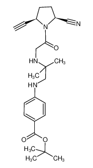 (2S,5R)-1-(N-(2-(4-tert-butoxycarbonyl)-anilino-1,1-dimethylethyl)glycyl)-5-ethynylpyrrolidine-2-carbonitrile CAS:676561-77-6 manufacturer & supplier