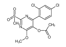 2-methylsulfonyl-4-methoxy-5-(O-acetyl)-6-[2,4-dichlorophenyl]pyrimidine CAS:676563-37-4 manufacturer & supplier