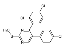 2-methylthio-4-(2,4-dichlorophenyl)-5-(4-chlorophenyl)pyrimidine CAS:676564-32-2 manufacturer & supplier