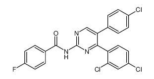 N-(5-(4-chlorophenyl)-4-(2,4-dichlorophenyl)pyrimidin-2-yl)-4-fluorobenzamide CAS:676564-49-1 manufacturer & supplier