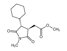 rel-methyl 2-((3R,4R)-4-cyclohexyl-1-methyl-2,5-dioxopyrrolidin-3-yl)acetate CAS:676567-61-6 manufacturer & supplier