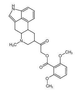 2,6-dimethoxy-benzoic acid 2-(6-methyl-ergolin-8-yl)-2-oxo-ethyl ester_67658-28-0