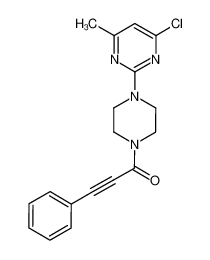 1-(4-(4-chloro-6-methylpyrimidin-2-yl)piperazin-1-yl)-3-phenylprop-2-yn-1-one CAS:676596-31-9 manufacturer & supplier