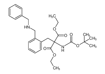 diethyl 2-(2-((benzylamino)methyl)benzyl)-2-((tert-butoxycarbonyl)amino)malonate CAS:676602-74-7 manufacturer & supplier