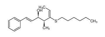 1,5-Heptadien-3-ol, 5-(hexylthio)-4-methyl-1-phenyl-, (1E,3R,4S,5E)- CAS:676603-22-8 manufacturer & supplier