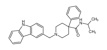 1-((9H-carbazol-3-yl)methyl)-N-isopropyl-4-phenylpiperidine-4-carboxamide CAS:676607-21-9 manufacturer & supplier