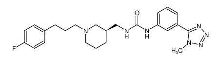 (R)-1-((1-(3-(4-fluorophenyl)propyl)piperidin-3-yl)methyl)-3-(3-(1-methyl-1H-tetrazol-5-yl)phenyl)urea CAS:676621-50-4 manufacturer & supplier