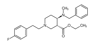 rel-ethyl (3R,4R)-4-(benzyl(methyl)amino)-1-(4-fluorophenethyl)piperidine-3-carboxylate CAS:676622-16-5 manufacturer & supplier