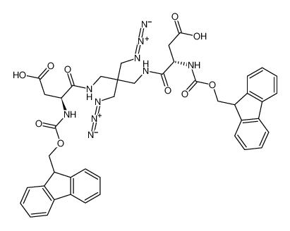 (5S,13S)-13-((((9H-fluoren-9-yl)methoxy)carbonyl)amino)-9,9-bis(azidomethyl)-5-(carboxymethyl)-1-(9H-fluoren-9-yl)-3,6,12-trioxo-2-oxa-4,7,11-triazapentadecan-15-oic acid CAS:676626-59-8 manufacturer & supplier