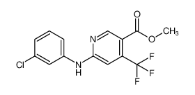 methyl 6-((3-chlorophenyl)amino)-4-(trifluoromethyl)nicotinate CAS:676626-64-5 manufacturer & supplier