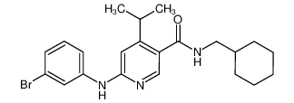 6-(3-bromo-phenylamino)-N-cyclohexylmethyl-4-isopropyl-nicotinamide CAS:676627-26-2 manufacturer & supplier