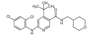 4-tert-butyl-6-(2,4-dichloro-phenylamino)-N-(tetrahydro-pyran-4-ylmethyl)-nicotinamide CAS:676628-57-2 manufacturer & supplier