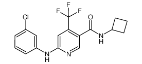 N-cyclobutyl-6-(3-chloro-phenylamino)-4-trifluoromethyl-nicotinamide CAS:676629-30-4 manufacturer & supplier