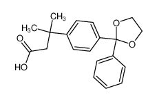 3-methyl-3-[4-(2-phenyl-1,3-dioxolan-2-yl)phenyl]butanoic acid CAS:676629-53-1 manufacturer & supplier