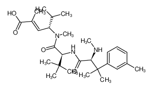 N,β,β,3-tetramethyl-L-phenylalanyl-N1-[(1S,2E)-3-carboxy-1-isopropyl-2-butenyl]-N1,3-dimethyl-L-valinamide CAS:676631-81-5 manufacturer & supplier