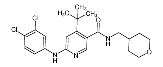 4-tert-butyl-6-(3,4-dichloro-phenylamino)-N-(tetrahydro-pyran-4-ylmethyl)-nicotinamide CAS:676634-69-8 manufacturer & supplier