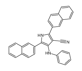 1H-Pyrrole-3-carbonitrile, 2,5-di-2-naphthalenyl-4-(phenylamino)- CAS:67678-25-5 manufacturer & supplier