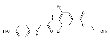 3,5-Dibromo-4-(2-p-tolylamino-acetylamino)-benzoic acid propyl ester CAS:67681-46-3 manufacturer & supplier