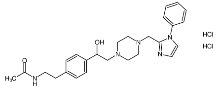 N-(4-(1-hydroxy-2-(4-((1-phenyl-1H-imidazol-2-yl)methyl)piperazin-1-yl)ethyl)phenethyl)acetamide dihydrochloride CAS:67686-10-6 manufacturer & supplier