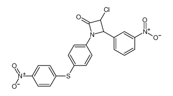 3-chloro-4-(3-nitrophenyl)-1-(4-((4-nitrophenyl)thio)phenyl)azetidin-2-one CAS:67687-66-5 manufacturer & supplier